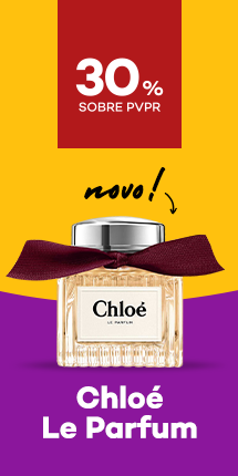 Novo Perfume Chloé Le Parfum com destaque promocional de 30% sobre preço de Venda ao Público Recomendado